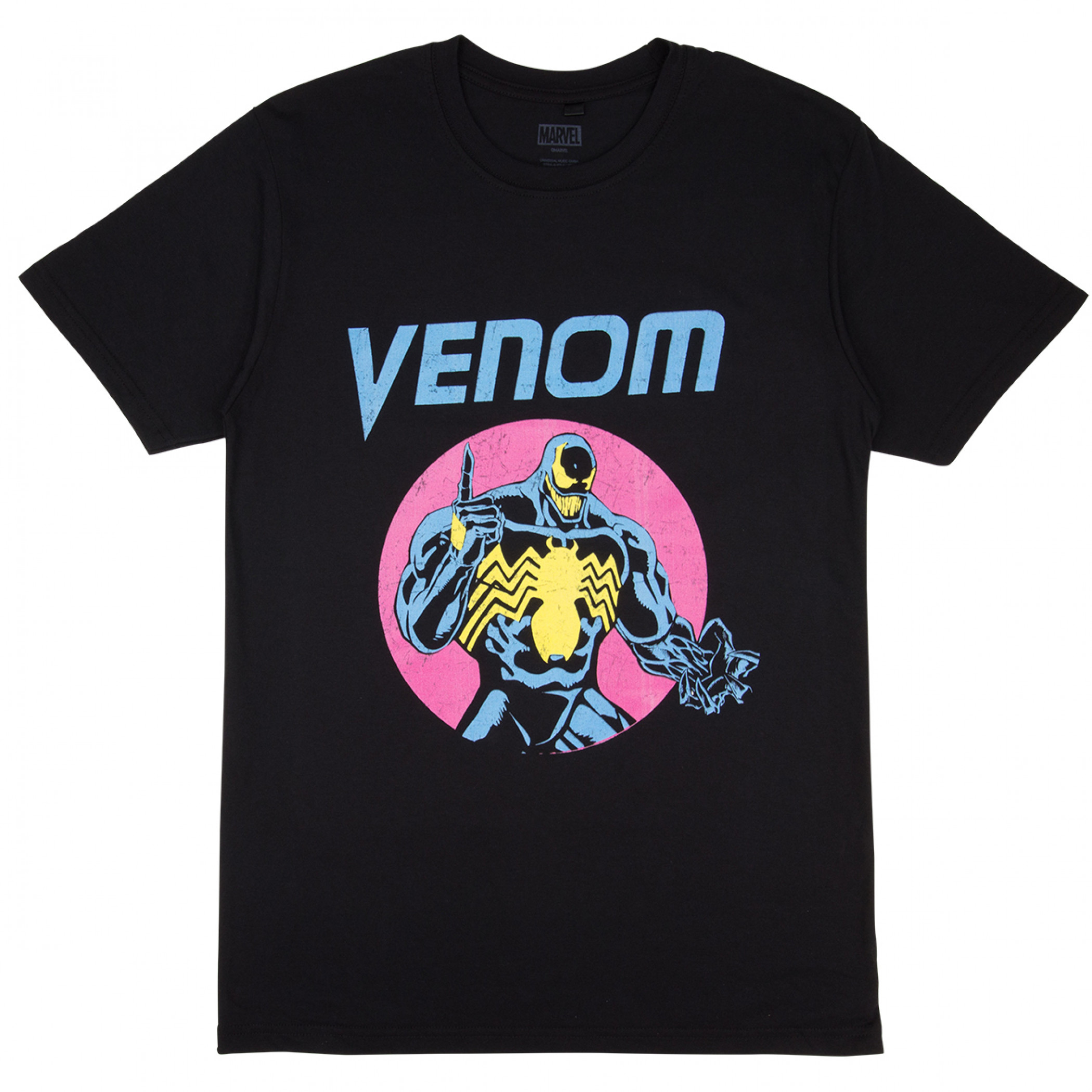 Venom The One and Only Symbiote Purple Circle Retro T-Shirt